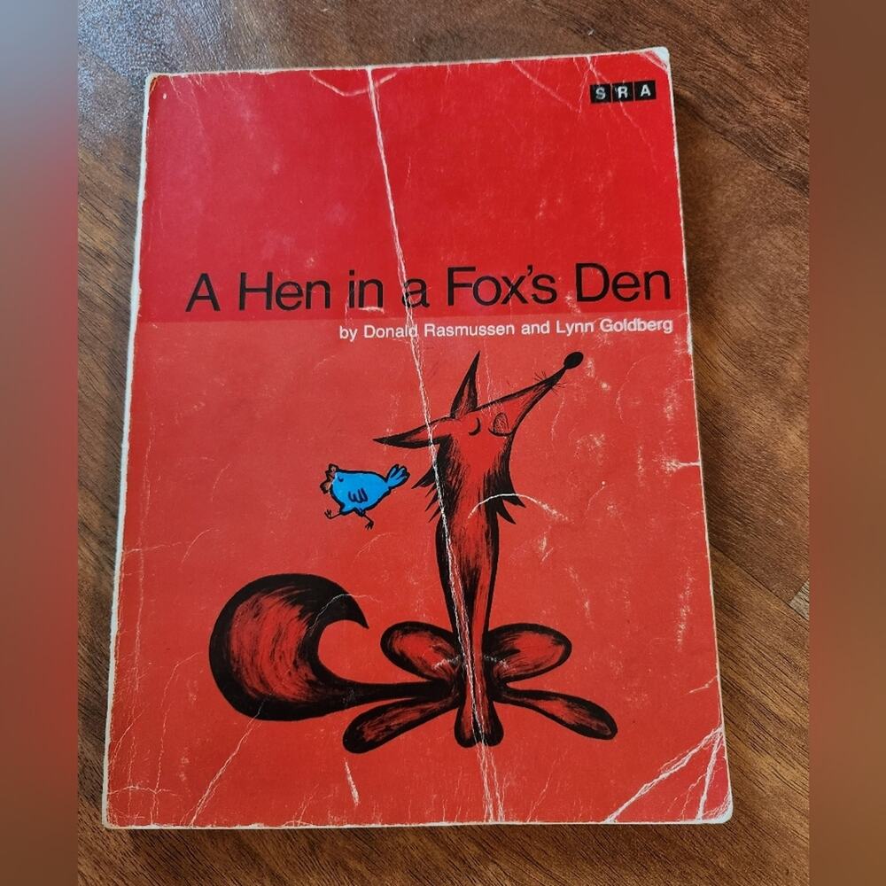 A Hen in a Fox’s Den SRA Basic Reading Series Level B  91 Pages vintage 1965